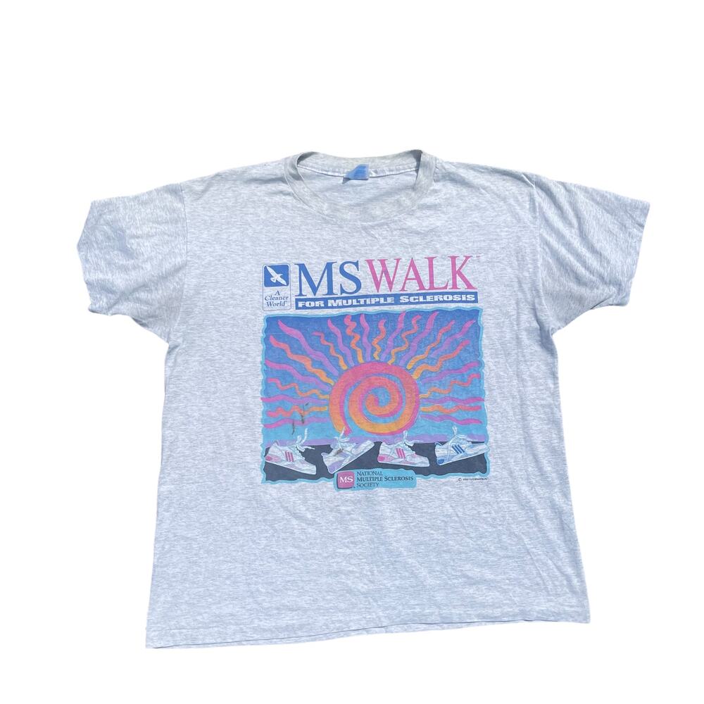 Vintage Multiple Sclerosis Tee Large - image 1